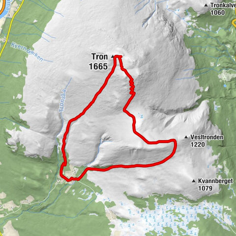 Alvdal - Tronsvangene - Tron