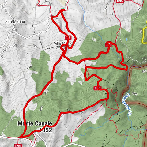 Pennabilli - Villa Maindi - Cascatelle del Canaiolo - Monte Canale