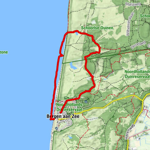 Strand, Dünen und Kiefernwald