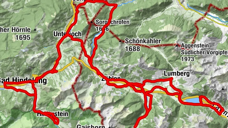 Limitless cycling fun Tannheimer Tal, Bad Hindelang Interreg 01