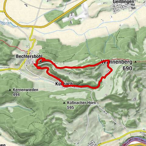 Küßnach-Küssaberg-Alkenhof-Rundweg