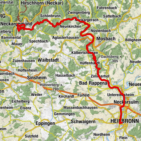 Naturparke-Gravel-Crossing Tag 2 - Von Neckargemünd nach Heilbronn