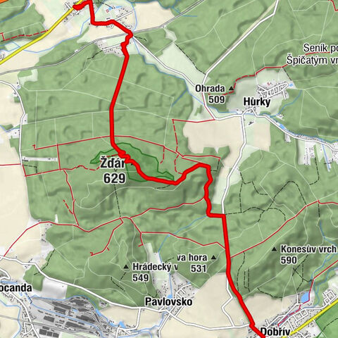 Motorest Svojkovice - Svojkovice - Žďár - Dobřív