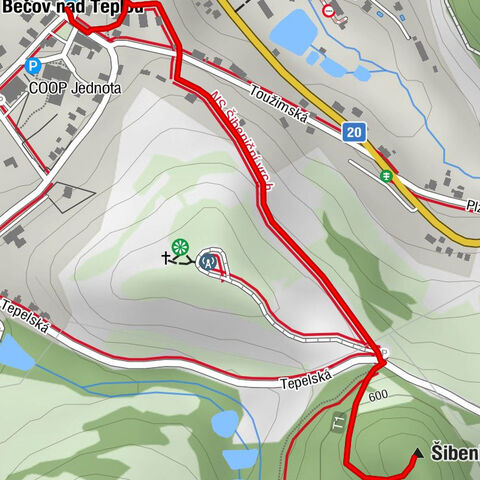 Bečov nad Teplou - Svatý Jiří - Šibeniční vrch