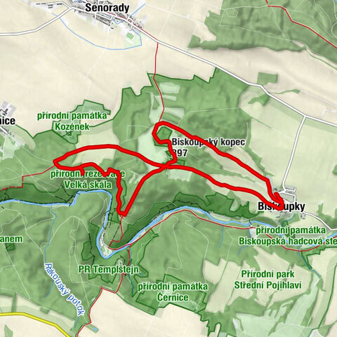 Biskoupky - Biskoupský kopec - Velká skála