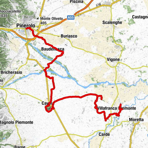 Le Strade dei Forti - stage 1 from Villafranca Piemonte to Pinerolo