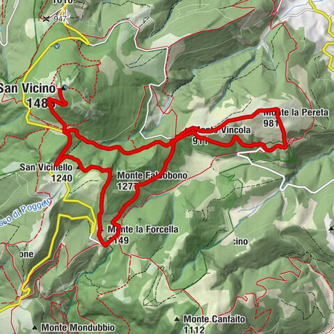 Il Cantuccio - Monte San Vicino - Monte Faldobono - Elcito