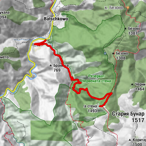 св тодор - Аязмото - Пещерата с иконата - Червената стена