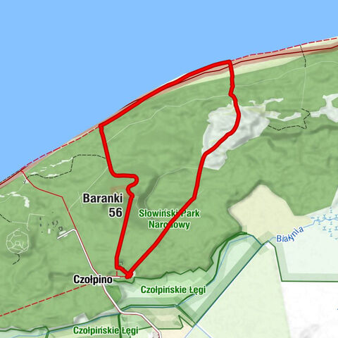 Czołpino - Baranki - Latarnia morska Czołpino