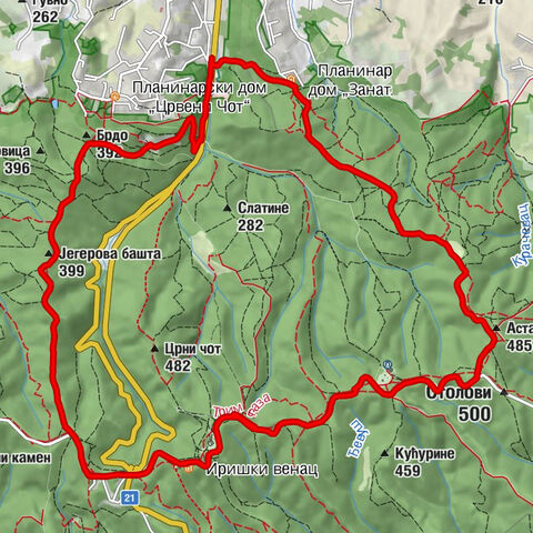 Парагово - Дебели храст - Астал - Јегерова башта
