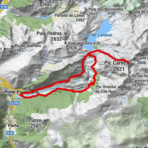 Porté-Puymorens - Pic Carlit - Cabane de Coma Joan