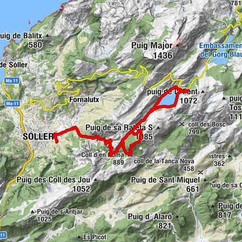 s'Alqueria des Compte - Refugi de Xim Joy (s'Alova) - Puig de l'Ofre - Sóller