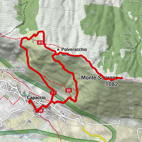Capaccio - Polveracchio - Monte Soprano - Capaccio Paestum