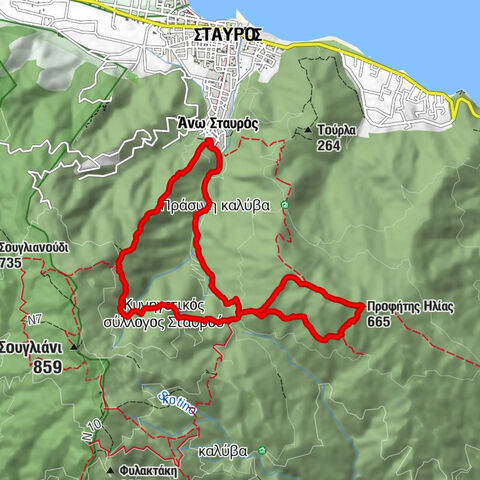 Αγνάντι - Άνω Σταυρός - Παλιόχωρα - Προφήτης Ηλίας