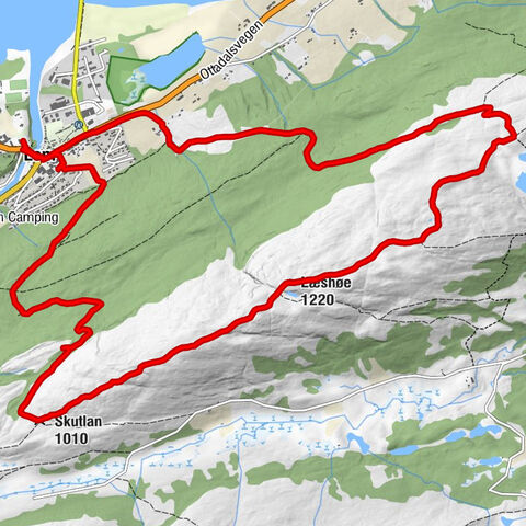 Prestfossen - Skutlan - Hesthøe - Læshøe