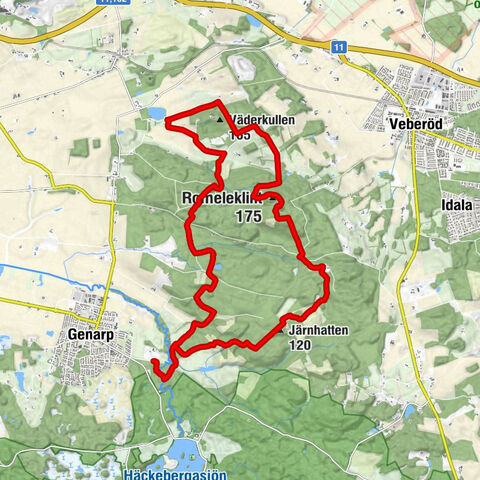 Lunds kommun - Järnhatten - Romeleklint - Väderkullen