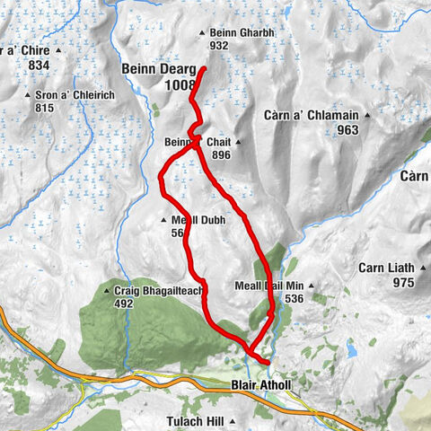 Old Blair - Beinn Dearg - Allt Scheicheachan