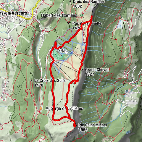 Sierre - Grand Cheval - Pic Saint-Michel - Lans-en-Vercors
