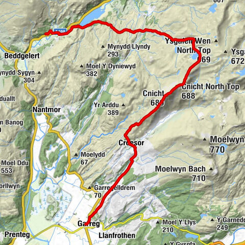 Garreg - Cnicht - Cnicht North Top - Beddgelert