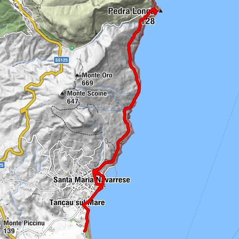 Tancau sul Mare - Santa Maria Navarrese - Pedralonga - Pedra Longa