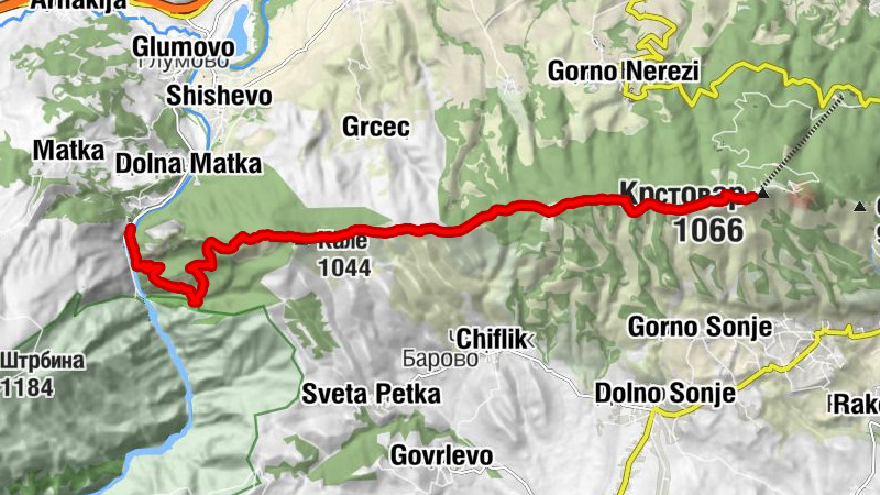 Манастирска пештера - Кале - Абедиште - Крстовар