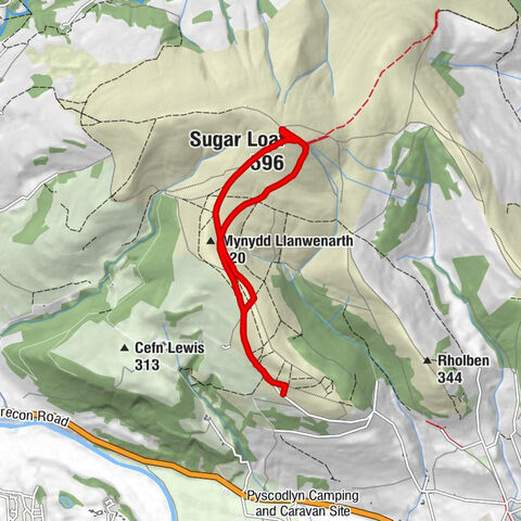 Abergavenny - Mynydd Llanwenarth - Sugar Loaf