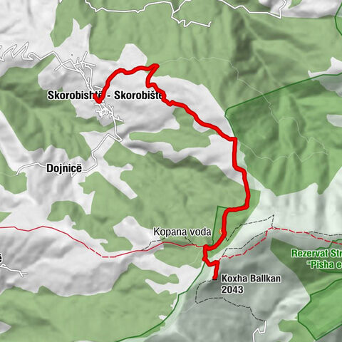 Skorobishtë - Skorobište - Koxha Ballkan - Kopana voda