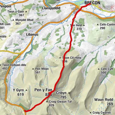 Glyn Tarell - Pen y Fan - Corn Du - Brecon