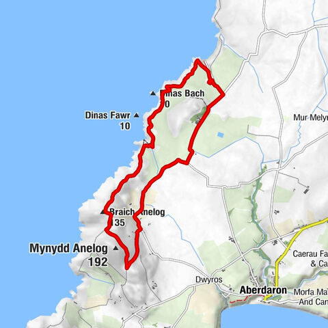 Aberdaron - Braich Anelog - Mynydd Anelog - Capel Carmel