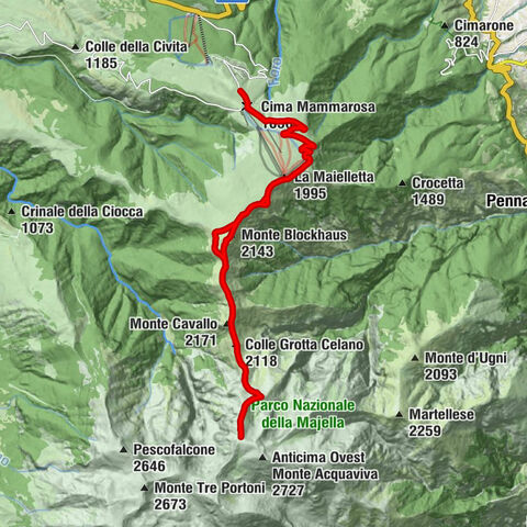 Rifugio Bruno Pomilio - La Maielletta - Monte Blockhaus - Cima Mammarosa