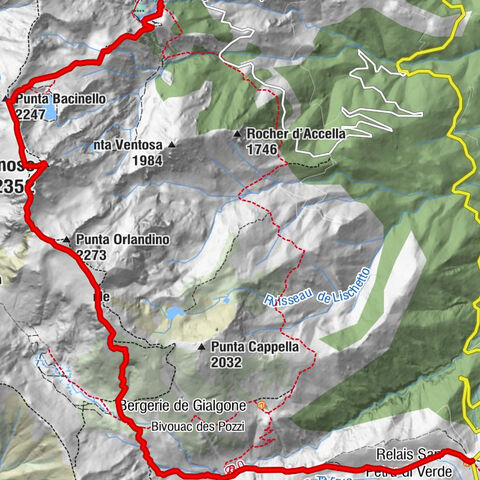 8emes etapes variante capannelle / relai di verde