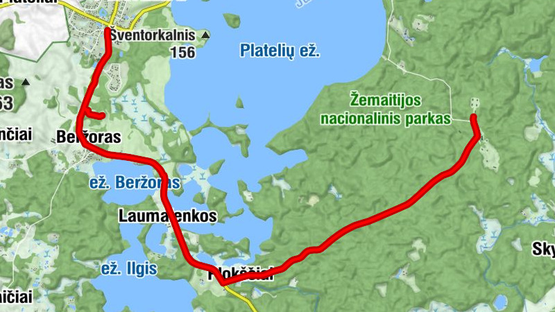 Plateliai - Platelių Šv. apaštalų Petro ir Pauliaus bažnyčia - Cidabro kalnas - Platelių seniūnija