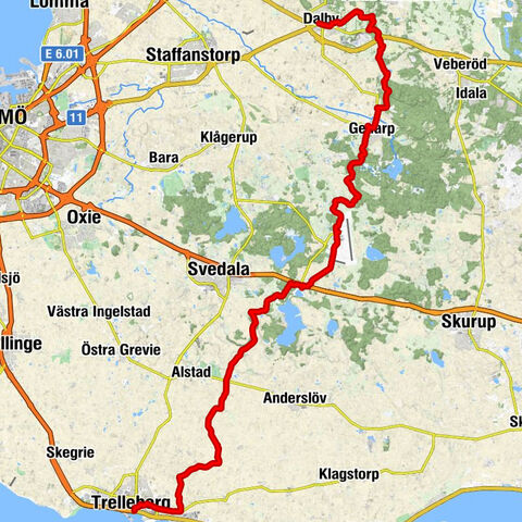 Trelleborg - Pingstkyrkan Elim - Mellanköpinge - Dalby