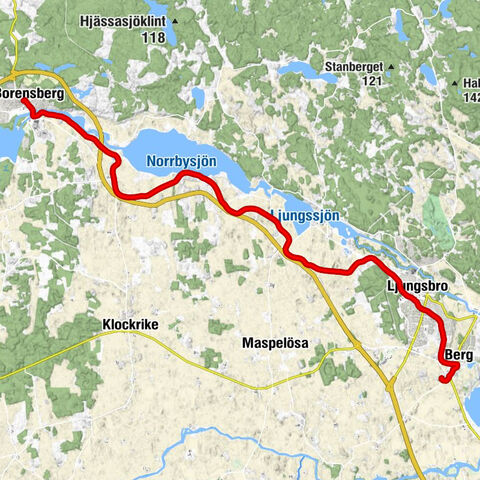 Vreta kloster - Kanalkrogen - Salemkyrkan - Björkhällakyrkan