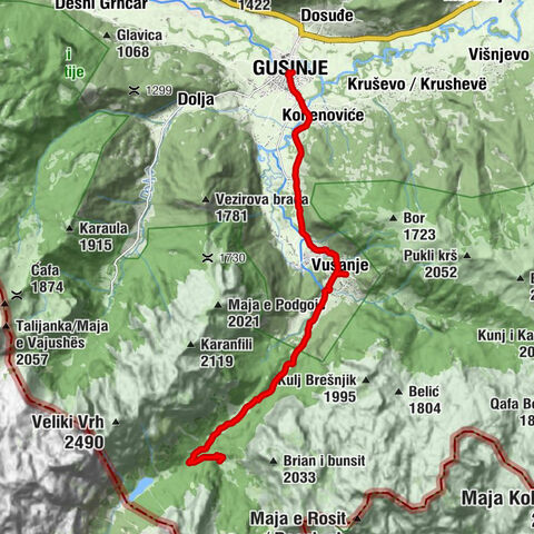 Opština Gusinje - Vusanje - Ćosovići - Gusinje
