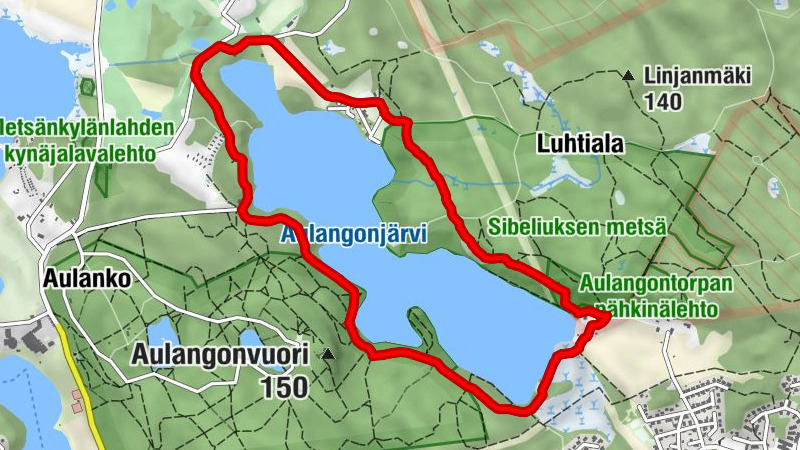 Hämeenlinna - Aulangonvuori - Aulangon Heikkilä