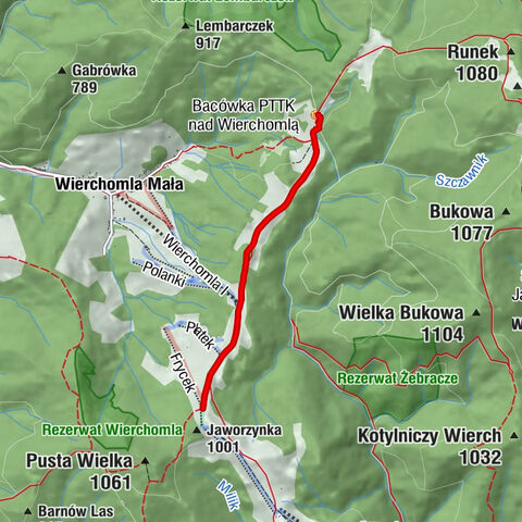 Bacówka PTTK nad Wierchomlą - Stacja górna wyciągu Wierchomla I - Wierchomla Mała
