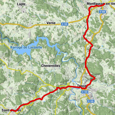 Saint-Jeures - Chapelle Notre-Dame - Église Saint-Pierre - Montfaucon-en-Velay