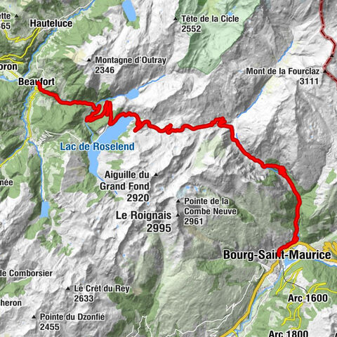Beaufort - Chapelle de Roselend - Refuge du Plan de la Lai - Bourg-Saint-Maurice