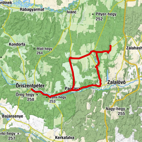 Városszer - Evangélikus templom - Szent András apostol-templom - Őriszentpéter