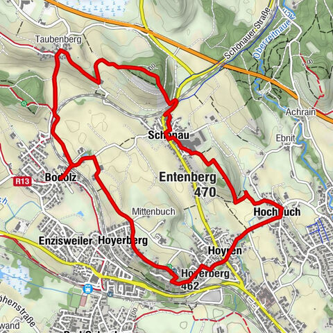 Bodolz - Hoyerberg - Lindau (Bodensee) - Entenberg