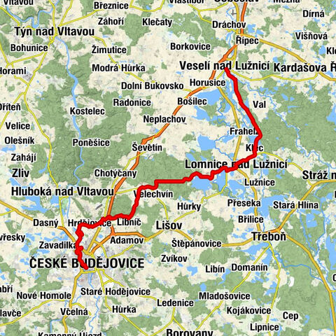 České Budějovice 1 - Obětování Panny Marie - Na Vlčku - Veselí nad Lužnicí