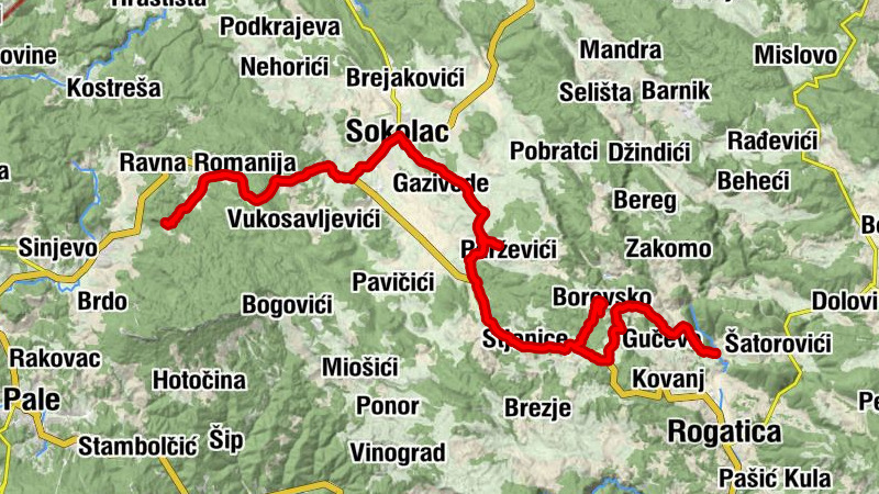 Planinarski dom Crvene stijene - Crkva Sv. Đorđa - Antonić - Ziličina