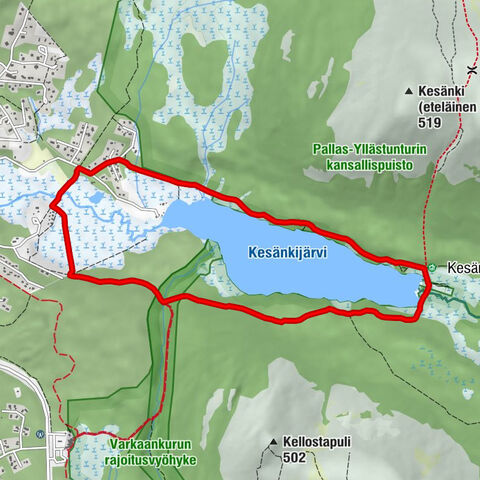 Kolari - Kesänkilähde - Kesänkijärvi kota