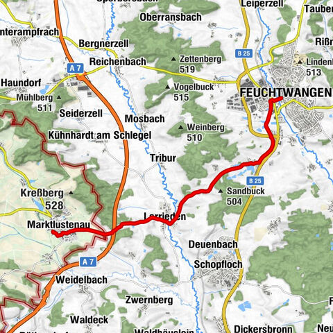 Landgasthof zum Hirsch - St. Michael - St. Ulrich und Afra - Feuchtwangen