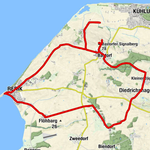 Die Steinharfe - Bastorfer Signalberg - Andachtshalle - Sankt Johannes Kirche zu Rerik