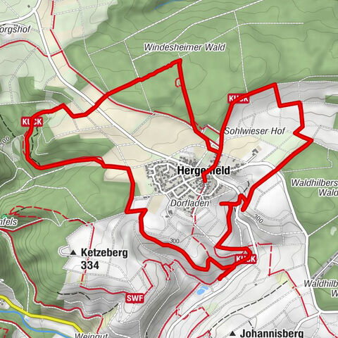 Windesheim - Donnersberg-Blick - Hergenfeld