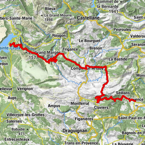 Les Salles-sur-Verdon - Église Saint-Étienne - Chapelle Notre-Dame-de-l'Ormeau ou des Essarts - Le Grand Jardin