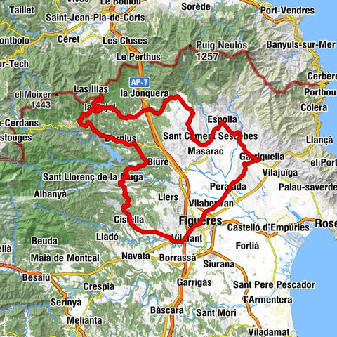 Figueres - Castell de Peralada - Puig de la Mala Veïna - Sant Martí