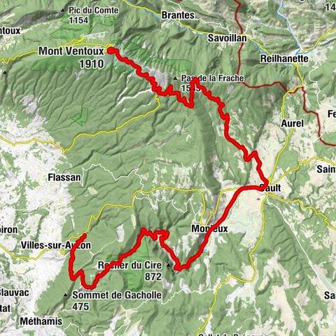 Belvédère des Alpes - Mont Ventoux - Col des Tempêtes - Monieux